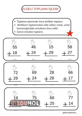 ELDELİ TOPLAMA