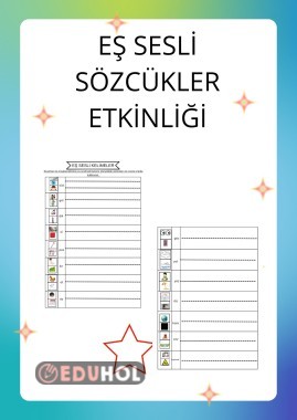 EŞ SESLİ KELİMELER