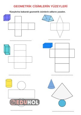 GEOMETRİK CİSİMLER VE YÜZEYLERİ
