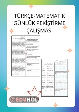 GÜNLÜK PEKİŞTİRME ÇALIŞMASI