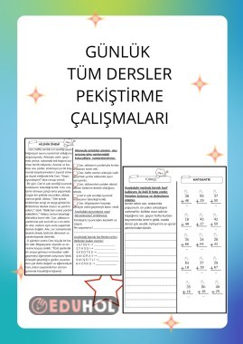 GÜNLÜK PEKİŞTİRME ÇALIŞMASI