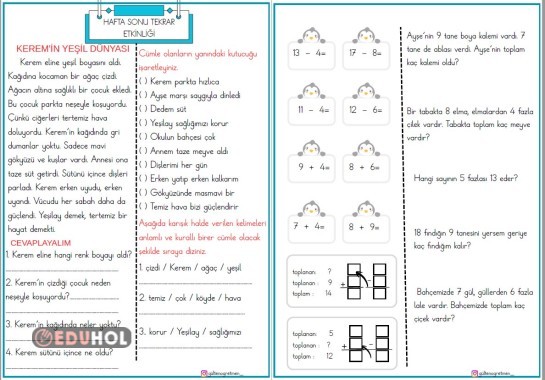 HAFTASONU TEKRAR ETKİNLİĞİ