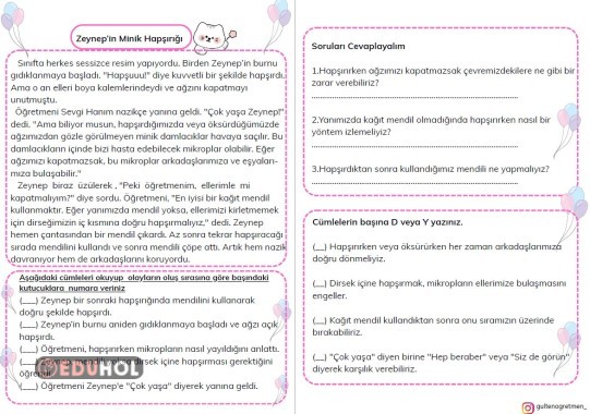 HİKAYELER İLE HAYAT BİLGİSİ DERSİ