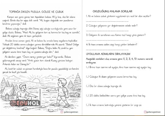 HİKAYELERLE HAYAT BİLGİSİ ( ÇUBUK İLE GÖLGE )