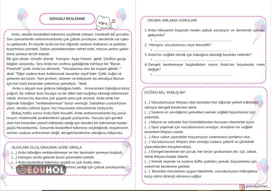 HİKAYELERLE HAYAT BİLGİSİ KONULARI