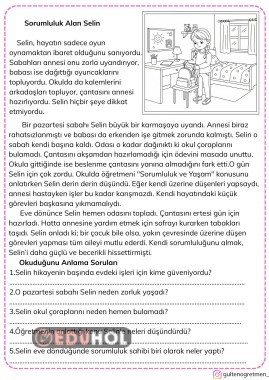 HİKAYELERLE HAYAT BİLGİSİ