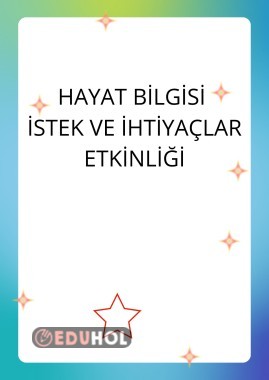 İSTEK VE İHTİYAÇLAR