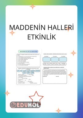 MADDENİN HALLERİ ETKİNLİK 1