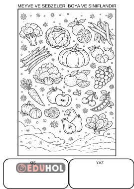 MEVSİMİNDE YENEN MEYVE VE SEBZELER ETKİNLİĞİ