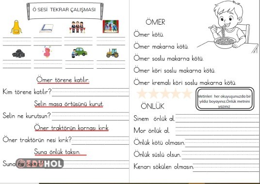 Ö SESİ HAFTA SONU ÇALIŞMASI