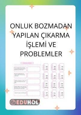 ONLUK BOZMADAN ÇIKARMA İŞLEMİ  VE PROBLEMLER