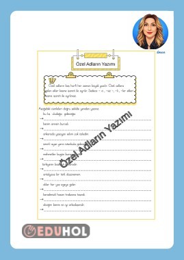 ÖZEL ADLARIN YAZIMI