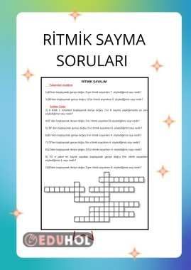 RİTMİK SAYMA SORULARI