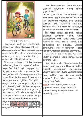 SAĞLIKLI ALIŞKANLIKLAR KONUSU İLE İLGİLİ OKUMA ANLAMA