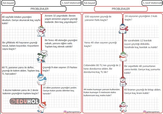 SEVİMLİ BÖLME PROBLEMLERİ