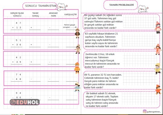 TAHMİN İŞLEM VE PROBLEMLERİ