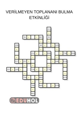 VERİLMEYEN TOPLANANI BULMA