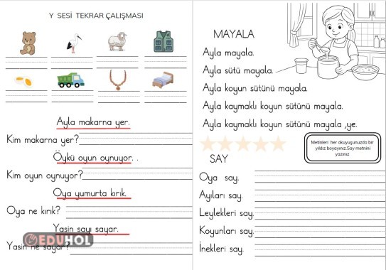 Y SESİ HAFTA SONU ÇALIŞMASI