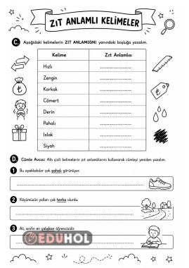 ZIT ANLAMLI KELİMELER