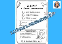 2. SINIF 2. DÖNEM 1. DENEME SINAVI