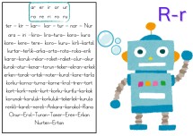 R SESİ TÜM KELİMELER