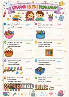 1. Sınıf Tatil Çalışmaları