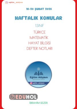 16-20 Şubat Defter Notu