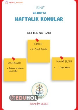 28. Hafta Defter Notları