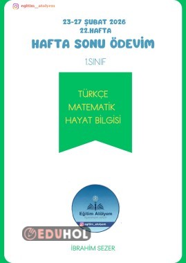 Hafta Sonu Ödevim - 23-27 Şubat -22.Hafta