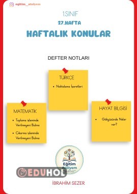 Haftalık Konular 27.Hafta