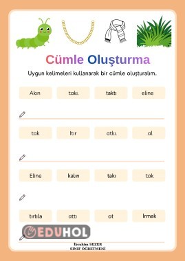 R sesi Cümle oluşturma çalışması