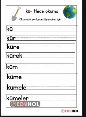 ü sesi okuma etkinliği