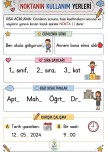 1.Sınıf Nokta İşaretinin Kullanımı
