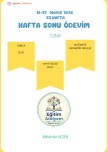 33. Hafta Ödevim