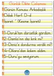 Günlük Dikte Çalışması
