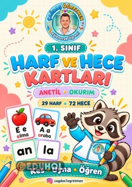 1. SINIF İLK 2 GRUP ( ANETİL-OKURIM) HARF VE HECE KARTLARI