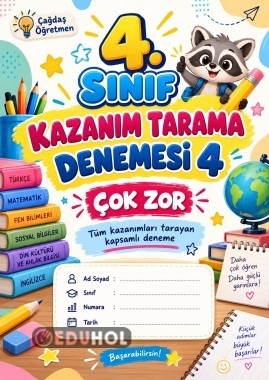 4. Sınıf Kazanım Değerlendirme Sınavı ( ZOR )