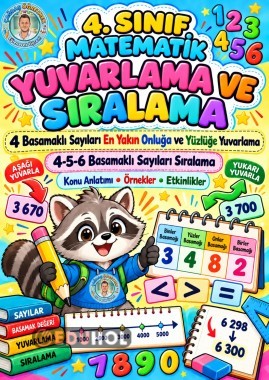 4-5-6 Basamaklı Sayılar Yuvarlama Sıralama