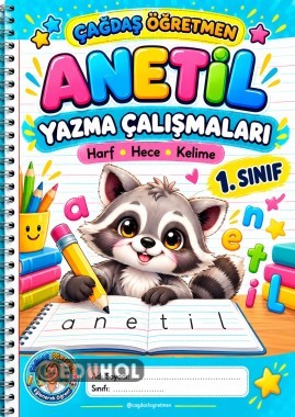 ANETİL YAZMA ÇALIŞMALARI KLAVUZ ÇİZGİLİ