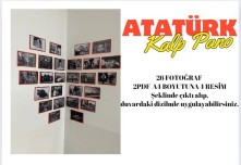 ATATÜRK KALP PANO.. 26 FOTOĞRAF..