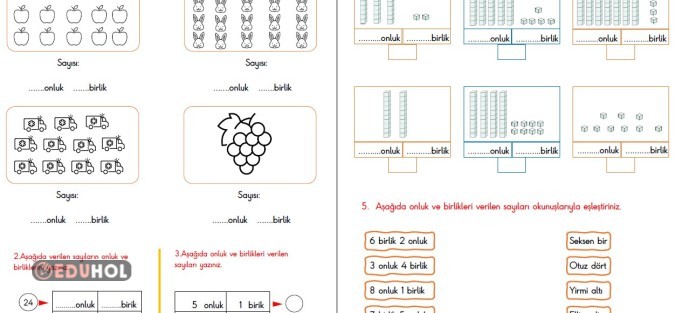 2. Sınıf 7. Hafta Onluk Birlik Çalışma Etkinliği