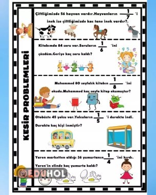 Bir butunun basit kesir kadarini bulma problemler