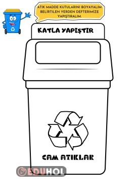 sınıf çöp kutusu clipart