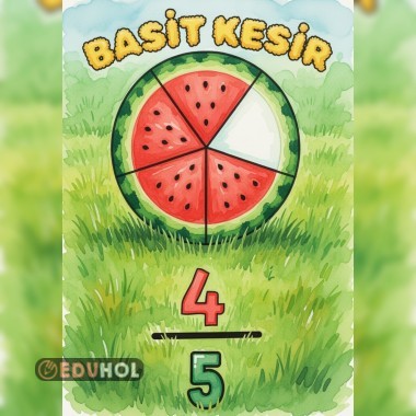 Kesir çeşitleri pano görseli