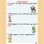 4 işlem problemleri