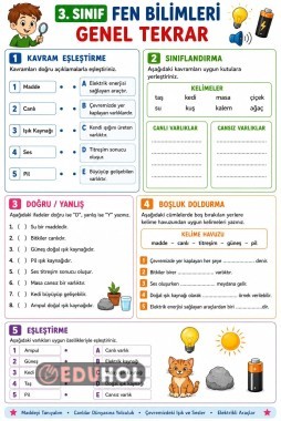 3.sınıf 2.dönem fen bilgisi tekrarı(basit)