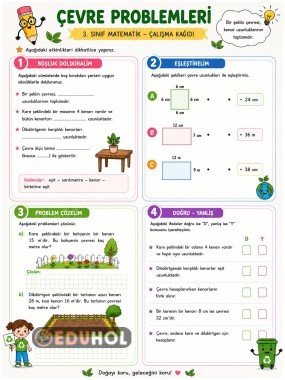 3.sinif matematik cevre hesaplama