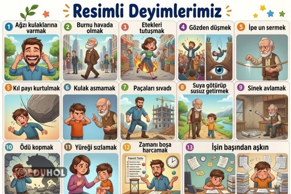 3 sınıf resimli deyimler