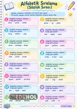 Alfabetik Siralama