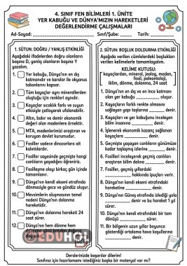 Yerkabugu ve Dünya’nın Hareketleri